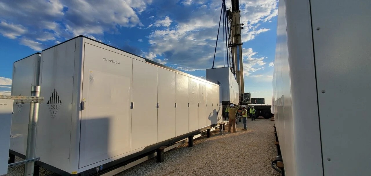 Sungrow batteries being used on a project in Texas