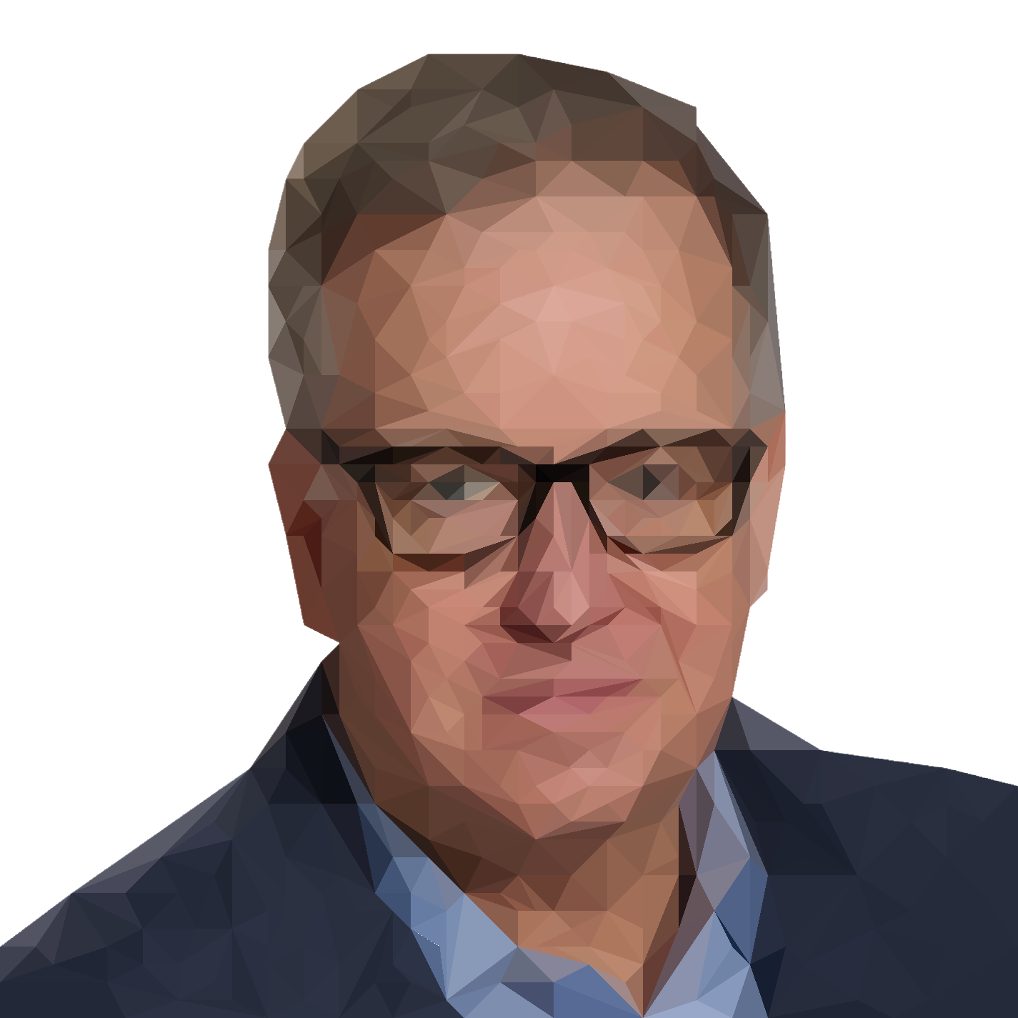 Kevin Donahue low-poly headshot
